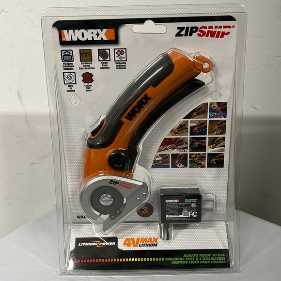 NEWR - WORX 4V ZipSnip Rechargeable Electric Battery Powered Scissors - Picture 5 of 9